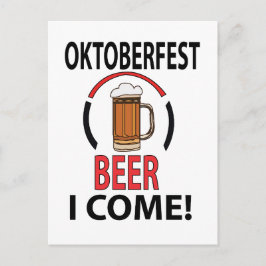 Oktoberfest Bier Drink Grappig Oktoberfest Briefkaart