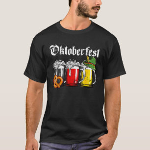 Oktoberfest Bier Duitse Vlag Kleding Mannen Vrouwe T-shirt