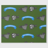 Oktoberfest Bier En Brezel Cadeaupapier (Vlak)