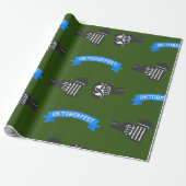 Oktoberfest Bier En Brezel Cadeaupapier (Uitgerold)