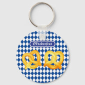 OKTOBERFEST bier Fest traditionele Duitse pretzels Sleutelhanger (Voorkant)