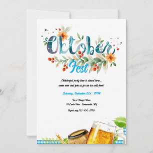 Oktoberfest Bier Kaart