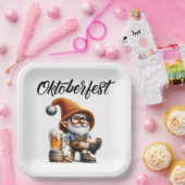 Oktoberfest Bier Kabouter Papieren Bordje (Feest)