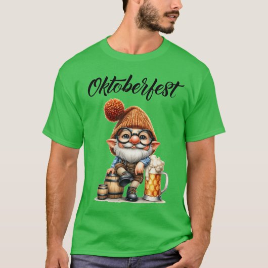 Oktoberfest Bier Kabouter T-shirt (Voorkant)