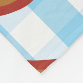 Oktoberfest: bier, pretzel, worstpatroon fleece deken (Hoek)