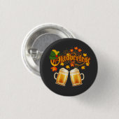 Oktoberfest Bier  Ronde Button 3,2 Cm (Voorkant /achterkant)
