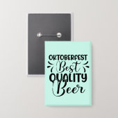 Oktoberfest Bier van Beste Kwaliteit Button (Voorkant / Achterkant)