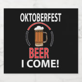 Oktoberfest Bierfeest Oktoberfest Bier Etiket (Enkel label)