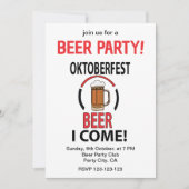 Oktoberfest Bierfeest Oktoberfest Kaart (Voorkant)