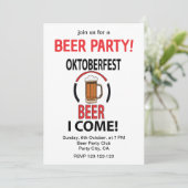 Oktoberfest Bierfeest Oktoberfest Kaart (Staand voorkant)