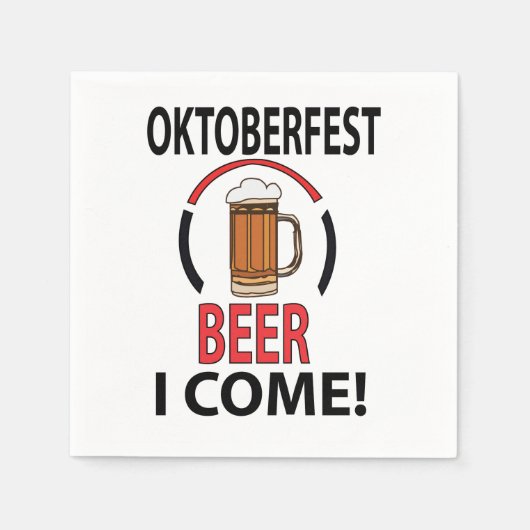 Oktoberfest Bierfeest Oktoberfest Servet (Voorkant)