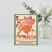 Oktoberfest Bierfeest Reisposter Briefkaart (Staand voorkant)