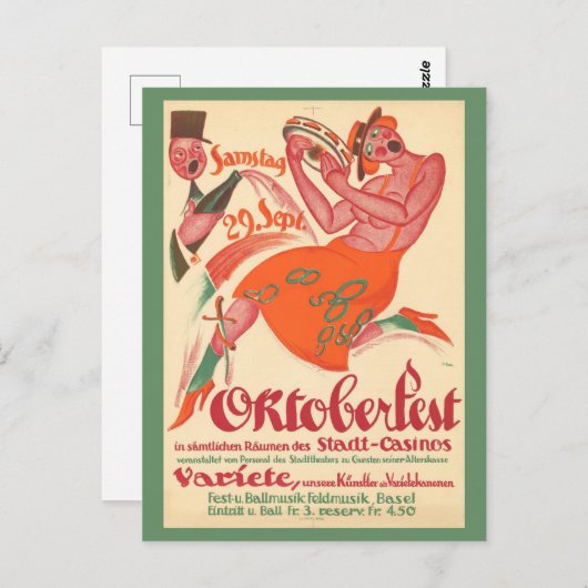  Oktoberfest Bierfeest Reisposter Briefkaart (Voorkant / Achterkant)