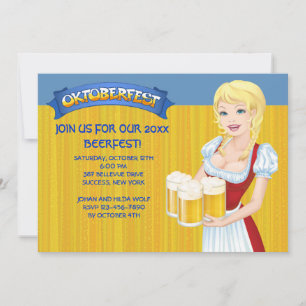 Oktoberfest Bierfeest Uitnodiging
