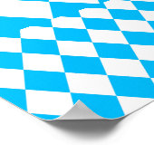 OKTOBERFEST bierfestival decoratie Blauw patroon (Hoek)