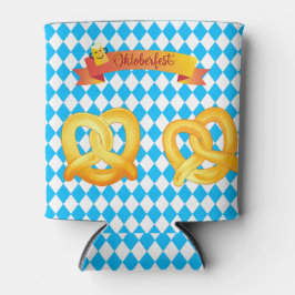 OKTOBERFEST bierfestival decoratie Blauw patroon Blikjeskoeler