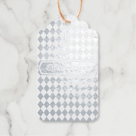 OKTOBERFEST bierfestival decoratie Blauw patroon Cadeaulabels (Voorkant)