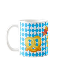 OKTOBERFEST bierfestival decoratie Blauw patroon