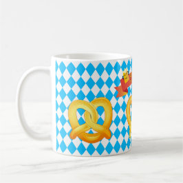 OKTOBERFEST bierfestival decoratie Blauw patroon Koffiemok