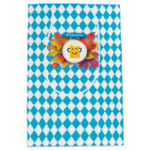 OKTOBERFEST bierfestival decoratie Blauw patroon Medium Cadeauzakje (Voorkant)