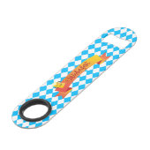 OKTOBERFEST bierfestival decoratie Blauw patroon Speed Flessenopener (Voorkant Gekanteld)