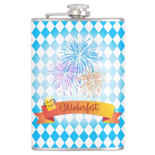 OKTOBERFEST bierfestival decoratie Heupfles (Voorkant)