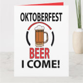 Oktoberfest Bierfestival Grappig Oktoberfest Kaart (Voorkant)