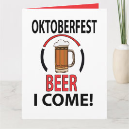 Oktoberfest Bierfestival Grappig Oktoberfest Kaart