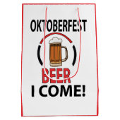 Oktoberfest Bierfestival Grappig Oktoberfest Medium Cadeauzakje (Achterkant)