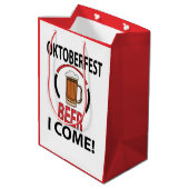 Oktoberfest Bierfestival Grappig Oktoberfest Medium Cadeauzakje (Achterkant Gekanteld)