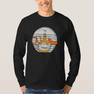 Oktoberfest Bierfestival Hand getrokken Design Dri T-shirt