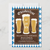 Oktoberfest bierfestival typografie Beieren Kaart (Voorkant)