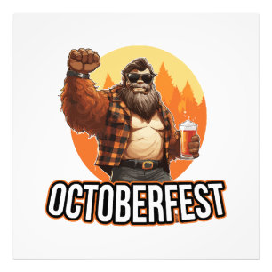 Oktoberfest Bigfoot Foto Afdruk