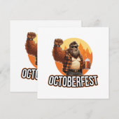 Oktoberfest Bigfoot Kaart (Voorkant / Achterkant)