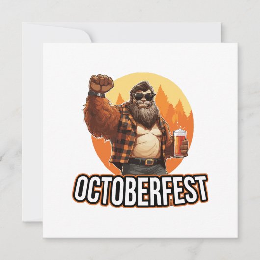 Oktoberfest Bigfoot Kaart (Voorkant)
