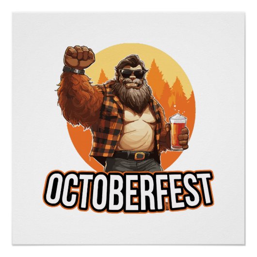 Oktoberfest Bigfoot Perfect Poster (Voorkant)