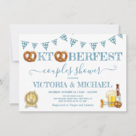 Oktoberfest Broodje Koppel Bruiloft Kaart