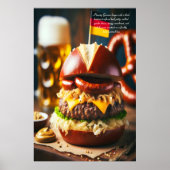 Oktoberfest Burger Feest 24x36 Poster (Voorkant)