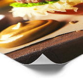 Oktoberfest Burger Feest Poster (Hoek)