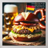 Oktoberfest Burger Feest Poster (Voorkant)