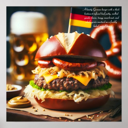Oktoberfest Burger Feest Poster (Voorkant)