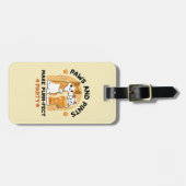 Oktoberfest Cat Party Paws en Pints Bagagelabel (Voorkant horizontaal)