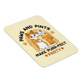 Oktoberfest Cat Party Paws en Pints Magneet (Rechterzijde)