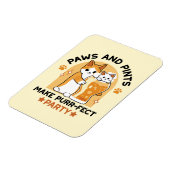 Oktoberfest Cat Party Paws en Pints Magneet (Linkerzijde)
