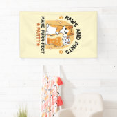 Oktoberfest Cat Party Paws en Pints Spandoek (Insitu)