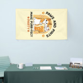 Oktoberfest Cat Party Paws en Pints Spandoek (Beurs)