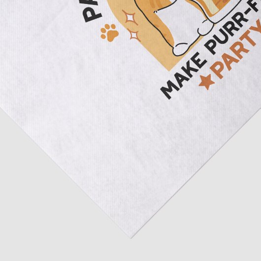 Oktoberfest Cat Party Paws en Pints Tissuepapier (Detail)