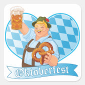 Oktoberfest Celebratie Vierkante Sticker (Voorkant)