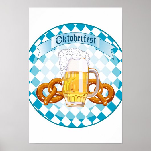 Oktoberfest Celebration Round Design Poster (Voorkant)