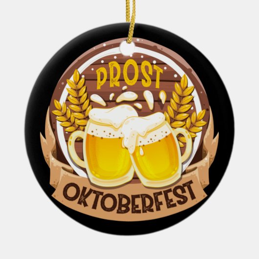 Oktoberfest Cheers German Drink Beer Party Keramisch Ornament (Voorkant)